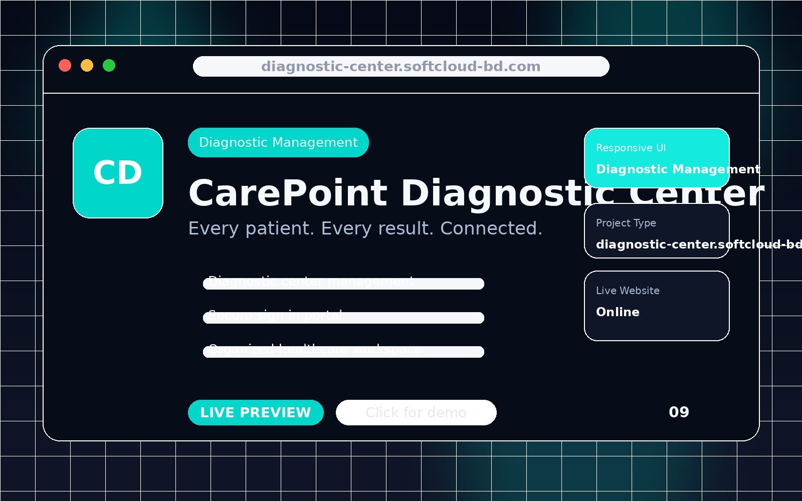 CarePoint Diagnostic Center project preview